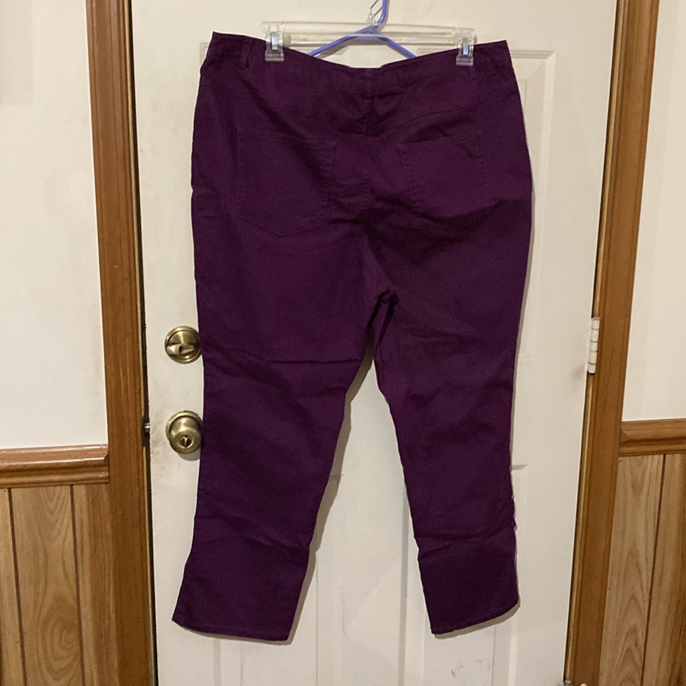 Woman Within Purple Ladies Jeans 22W - Picture 5 of 8